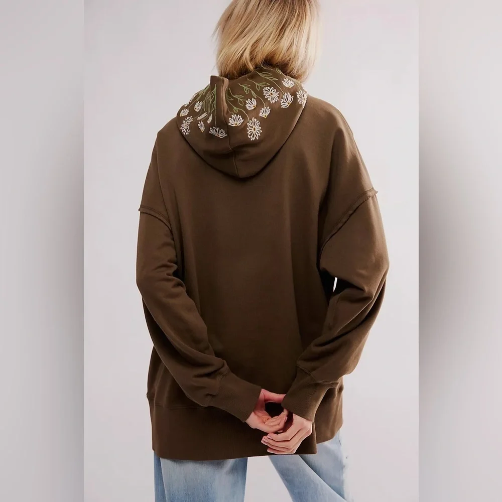 Free People x Driftwood Flower Sweatshirt Size Small NWT - Picture 2 of 15